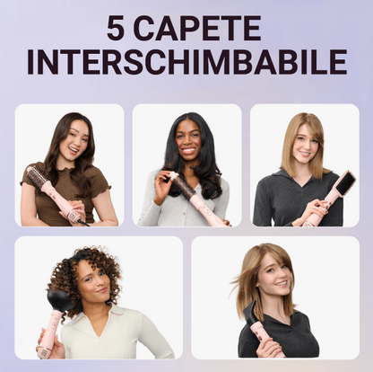 Perie cu aer cald Wavytalk Air Sculpt 5-in-1