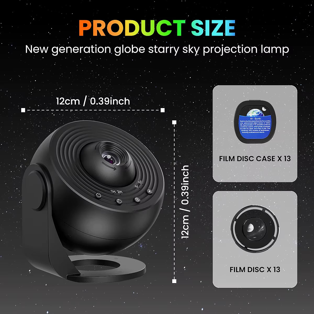 Ultimate 13-in-1 Galaxy Star Projector - Transform Your Bedroom with Stunning Aurora & Planetarium Night Lights for All Ages!