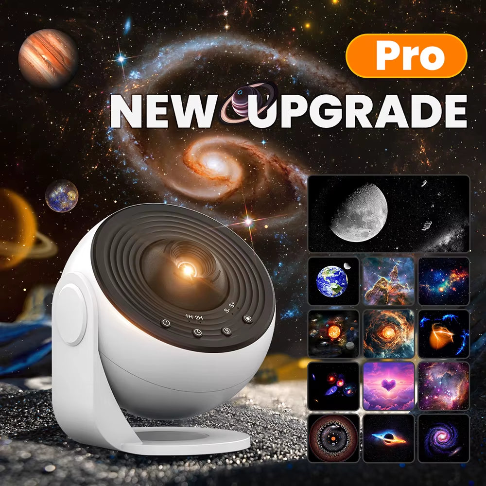 Ultimate 13-in-1 Galaxy Star Projector - Transform Your Bedroom with Stunning Aurora & Planetarium Night Lights for All Ages!