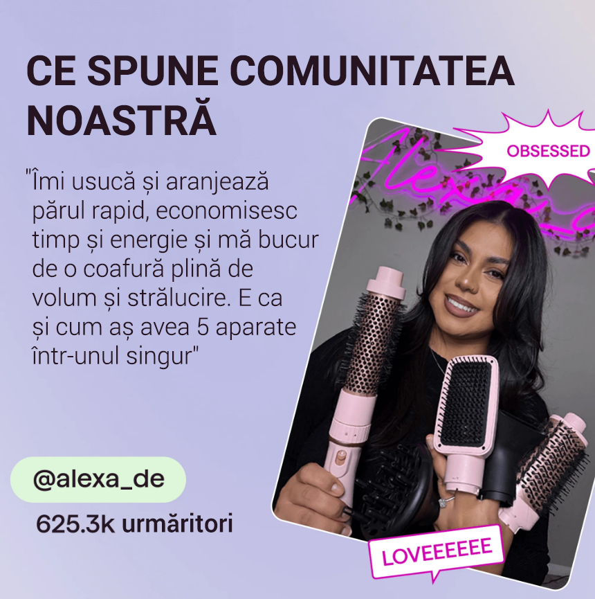 Perie cu aer cald Wavytalk Air Sculpt 5-in-1