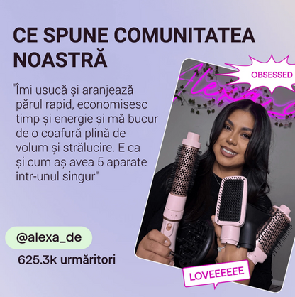 Perie cu aer cald Wavytalk Air Sculpt 5-in-1