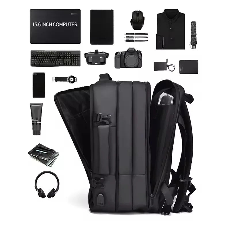Weixier 16 Inch Large-capacity Men's High-end Backpack Computer Bag High-end Business Bag Expandable Backpack Witch USB