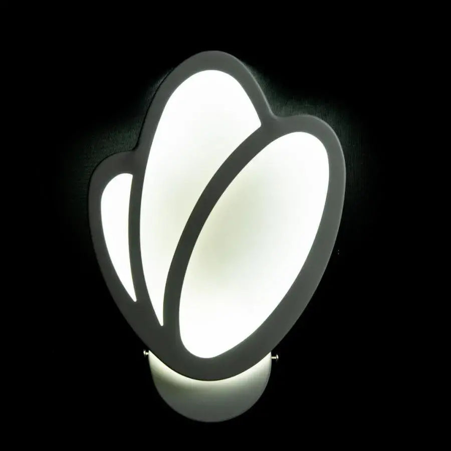 Aplica LED de Perete Tulip 15W, Lumina Rece/Calda/Neutra 3000K/4000K/6000K, Alb, Metal si Acril