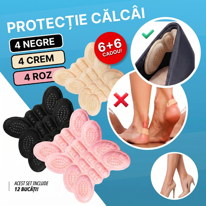 Set 12 Pernuțe pentru Călcâi din Spumă – 6+6 🎁